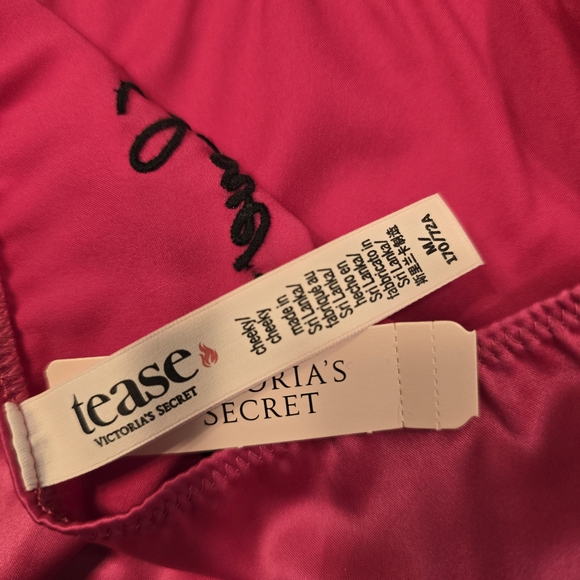 Victoria's Secret Pink and Black Satin Panties - Picture 3 of 3